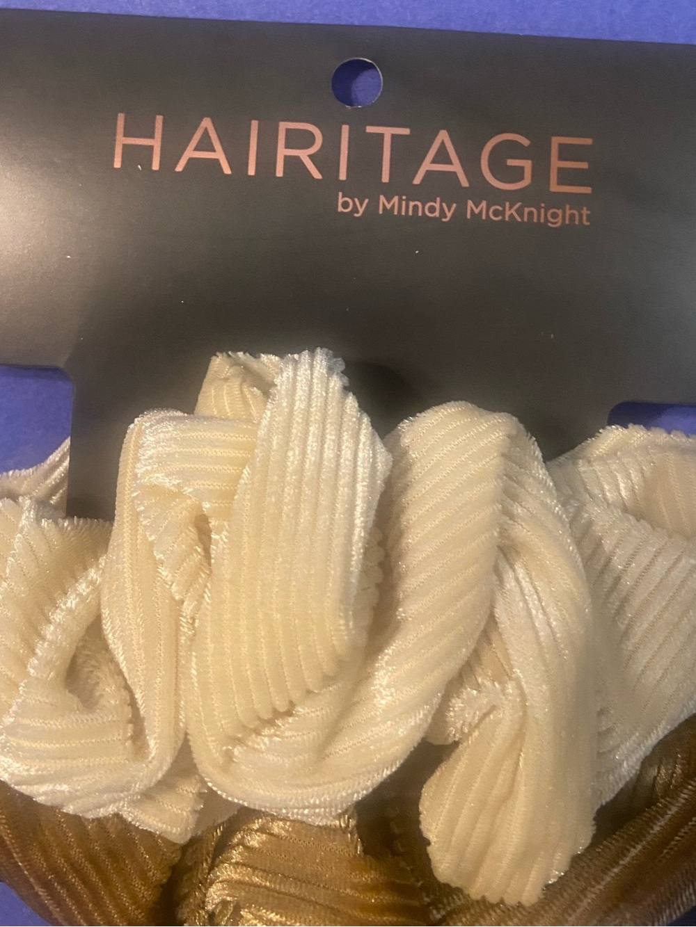 HAIRITAGE Corduroy Scrunchies- by Mindy McKnight